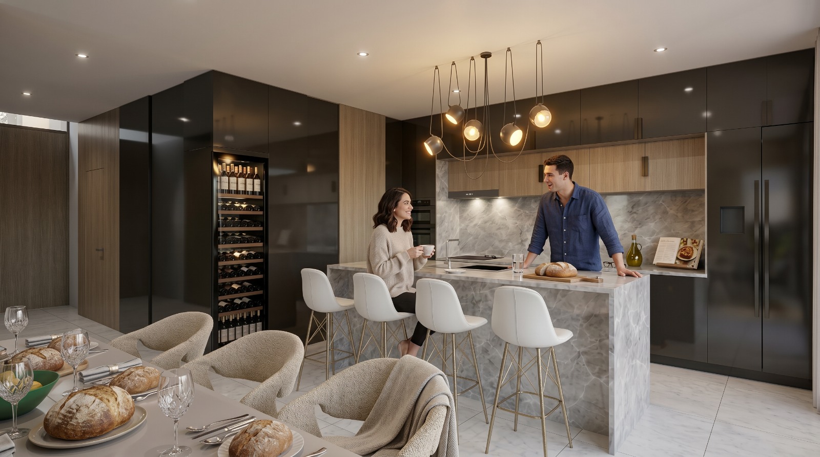 NURA kitchen with island